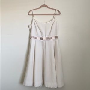 White Spaghetti Strap Dress the Population Dress